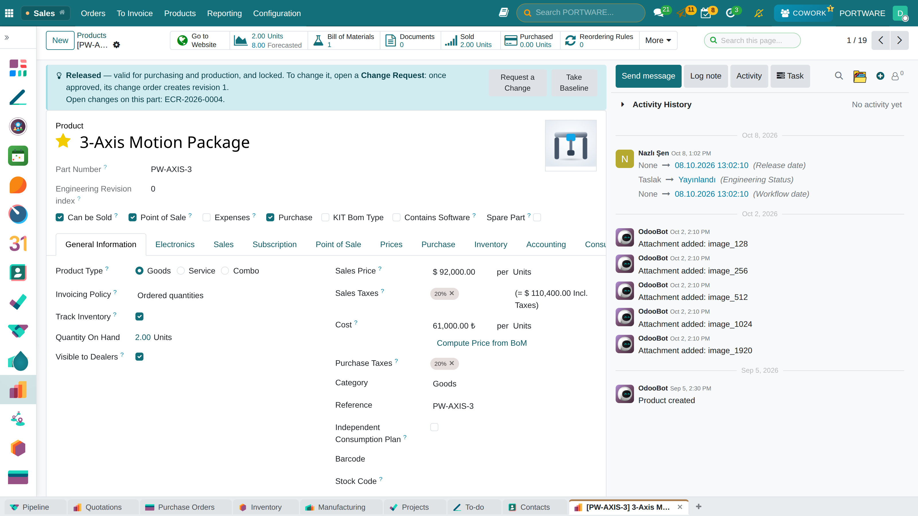 Product Creation Form