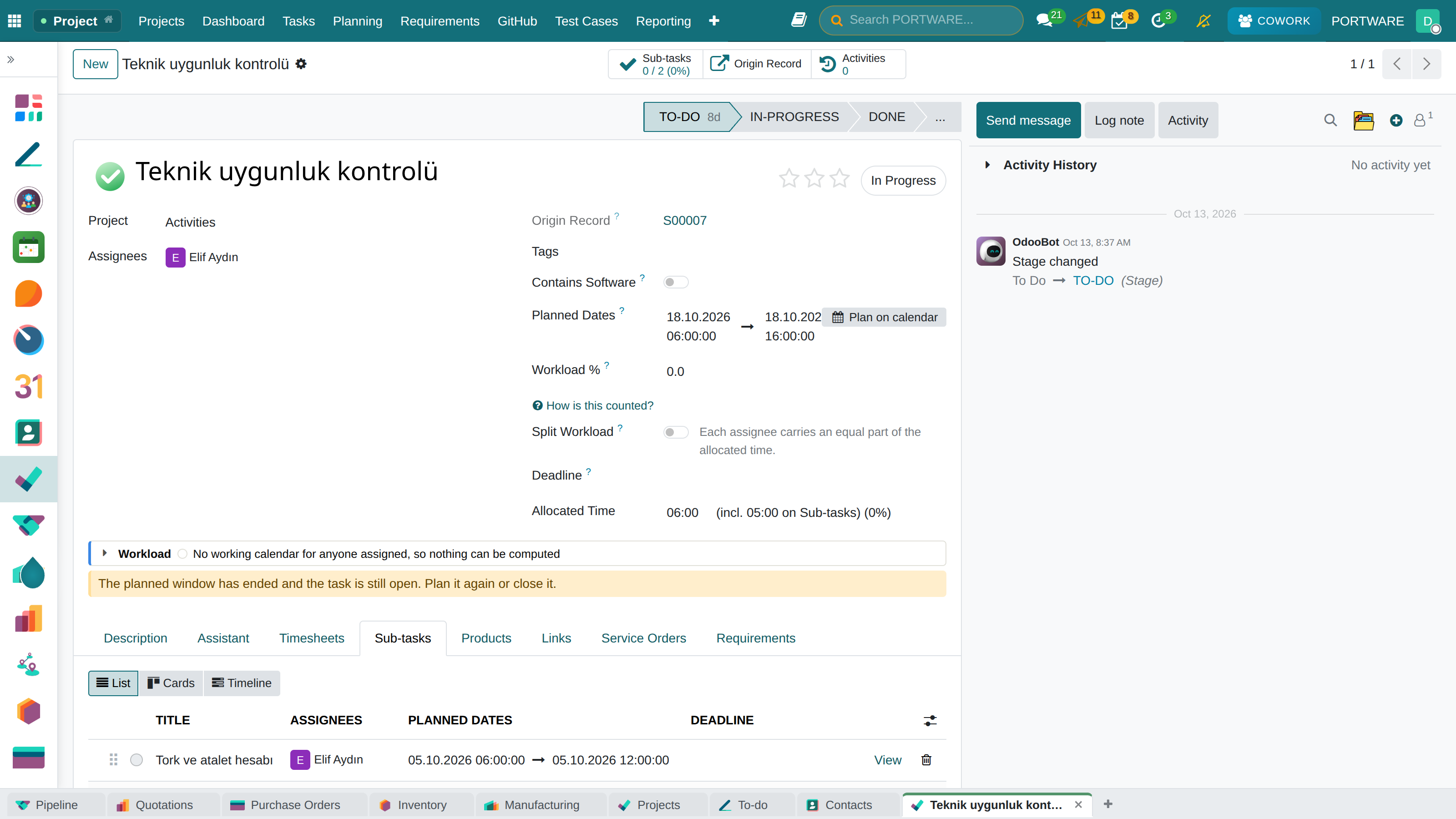 Subtask View