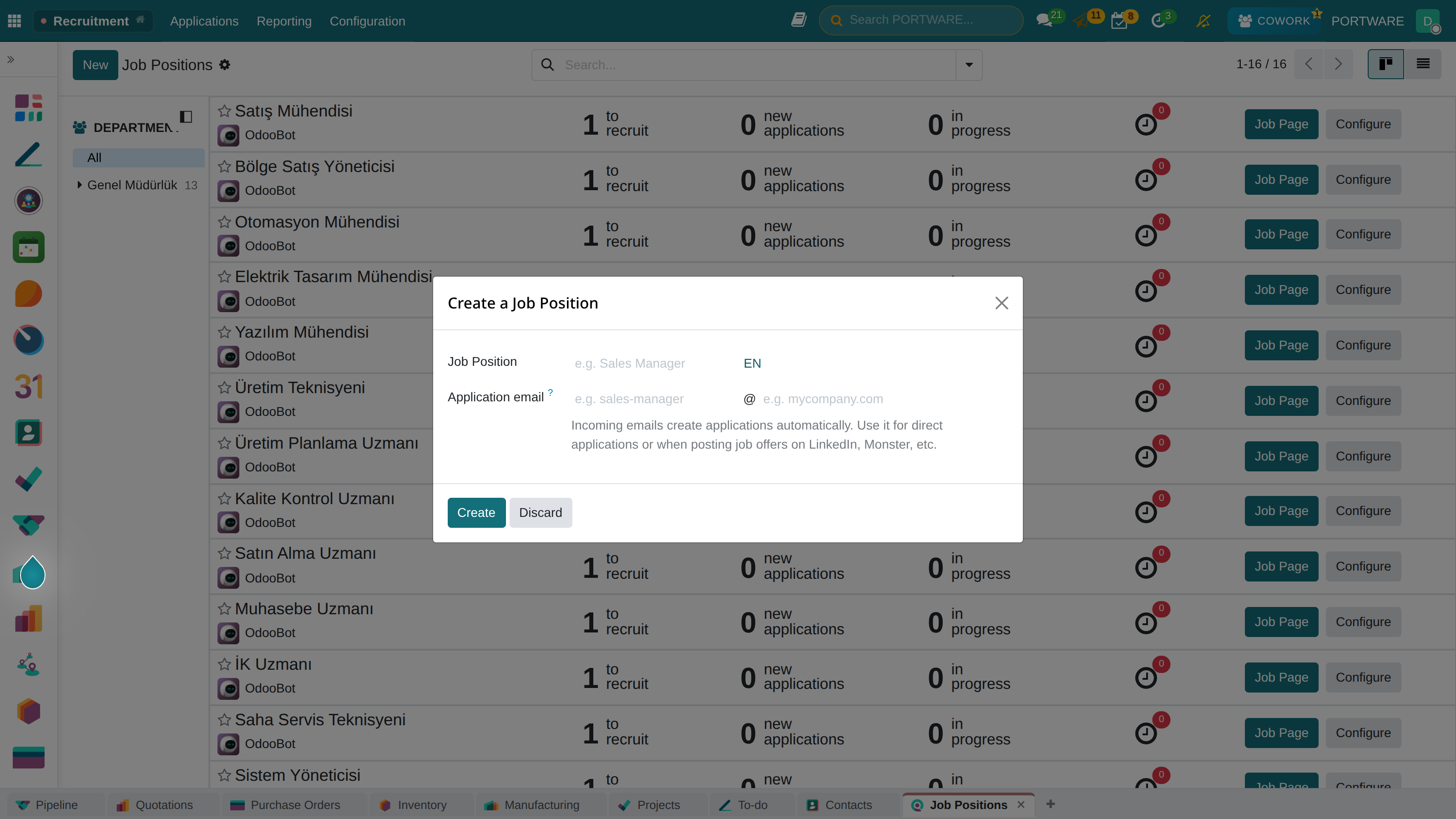 Creating a Job Posting