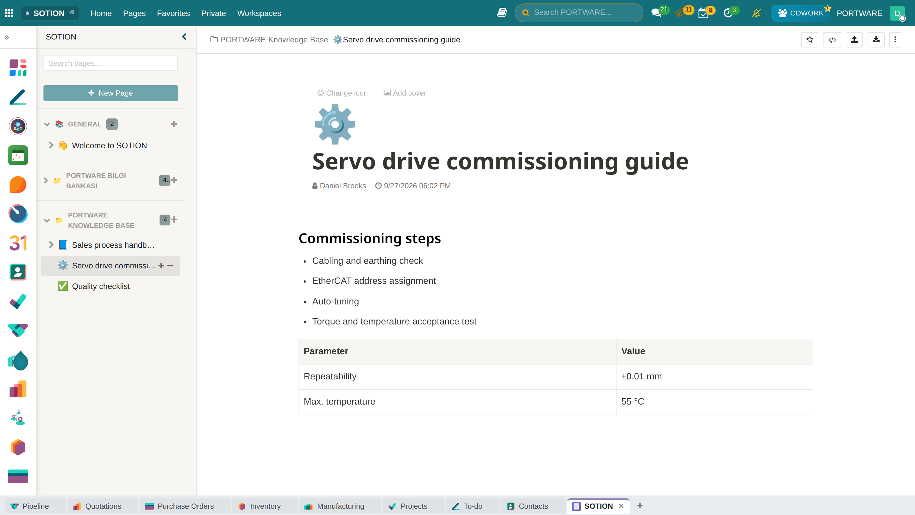 SOTION guide page