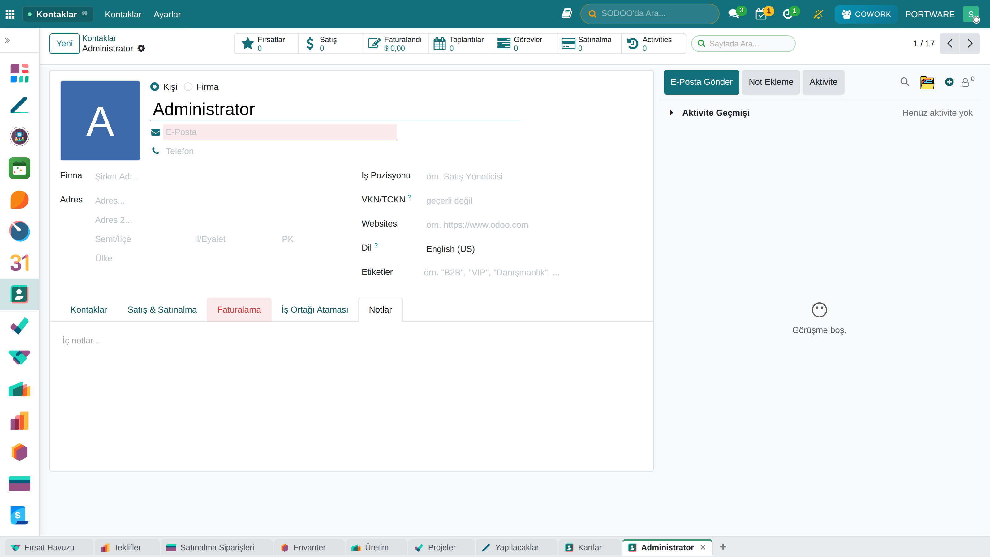Demo Şirket Notları