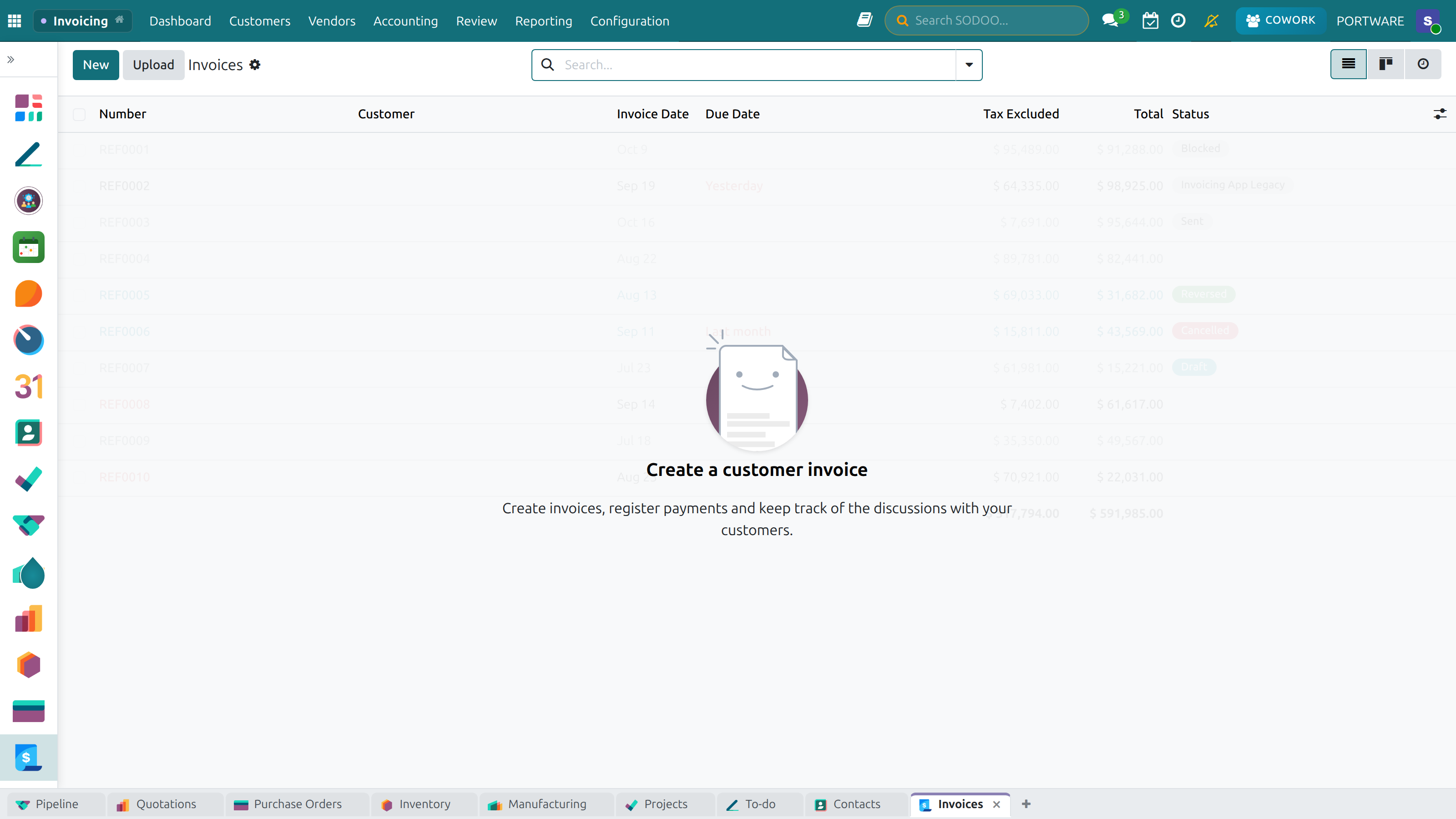 Invoicing Dashboard Overview