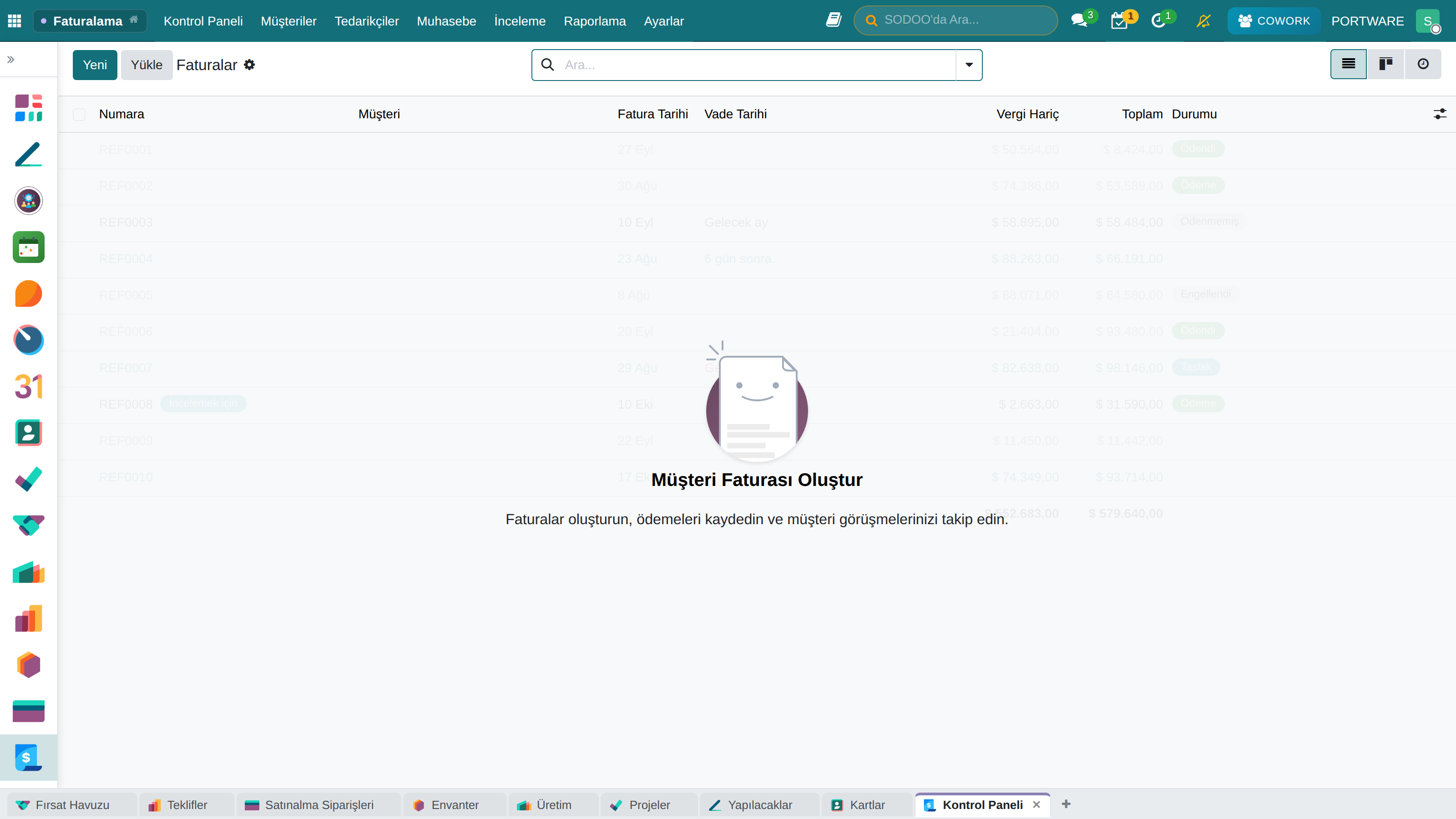 Faturalama Dashboard