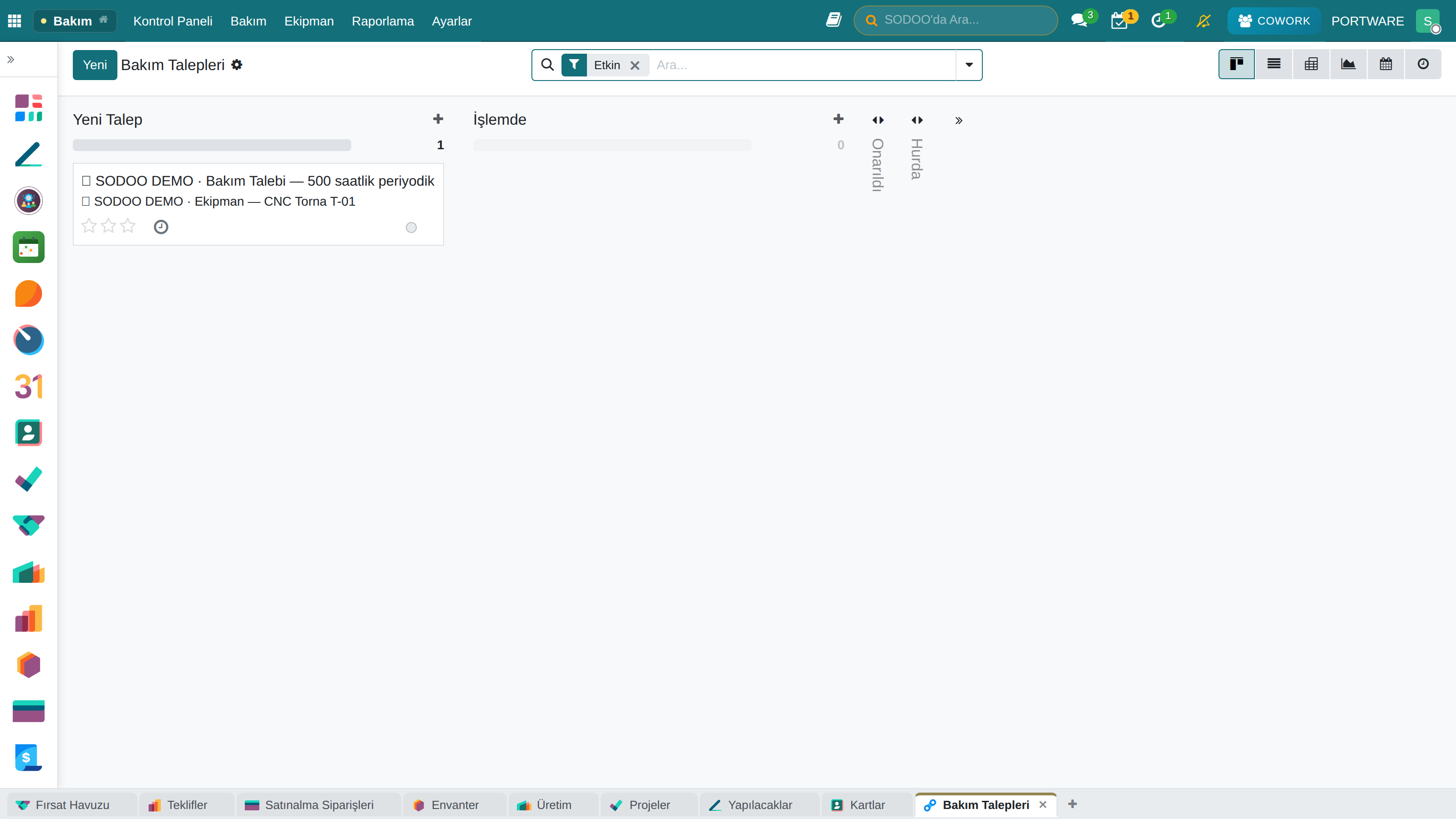 Bakım Talepleri Kanban